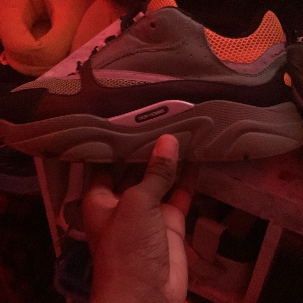 Dior B22 Sneakers - Orange, Olive, Black - Picture 2 of 3